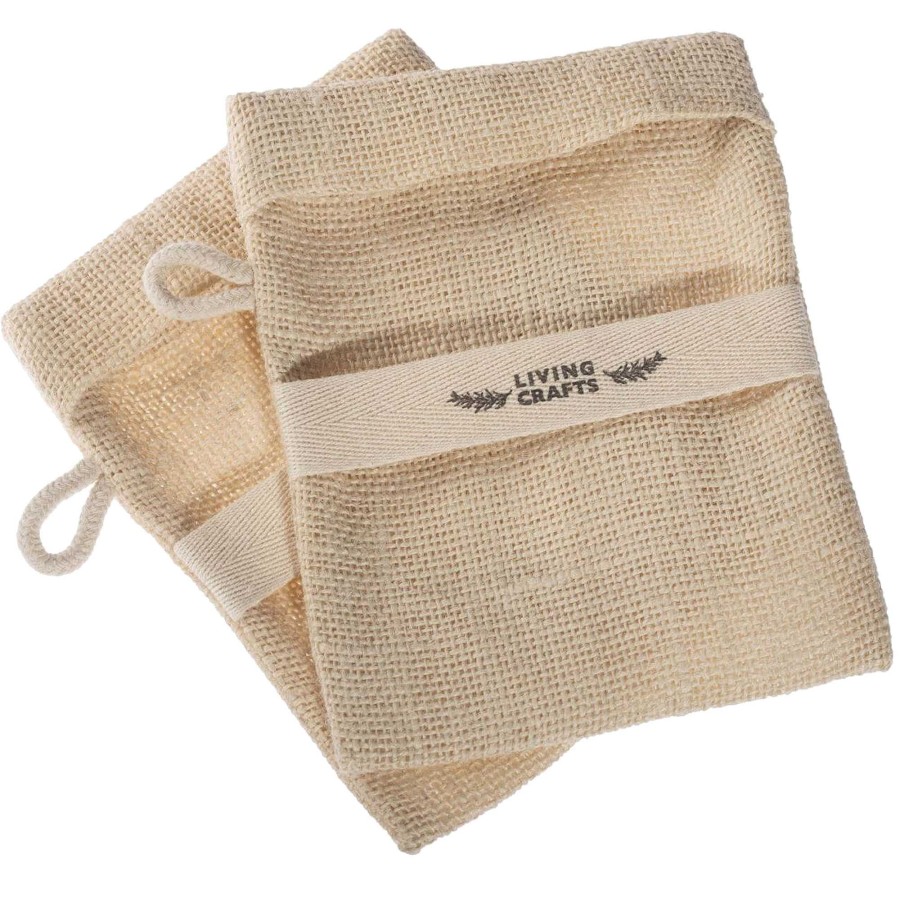 Bathroom & Spa | LIVING CRAFTS Matera | Soap Bag, Value Pack 2 Pcs. Natural