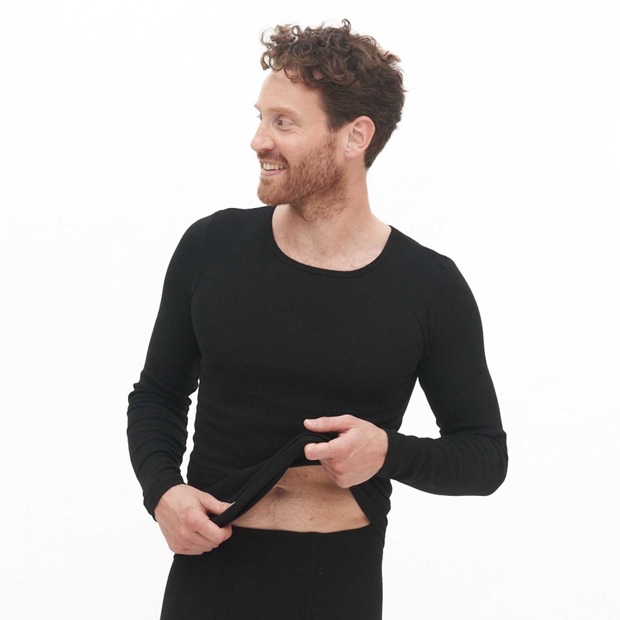 Underwear | LIVING CRAFTS Johan | Long-Sleeved Shirt Black