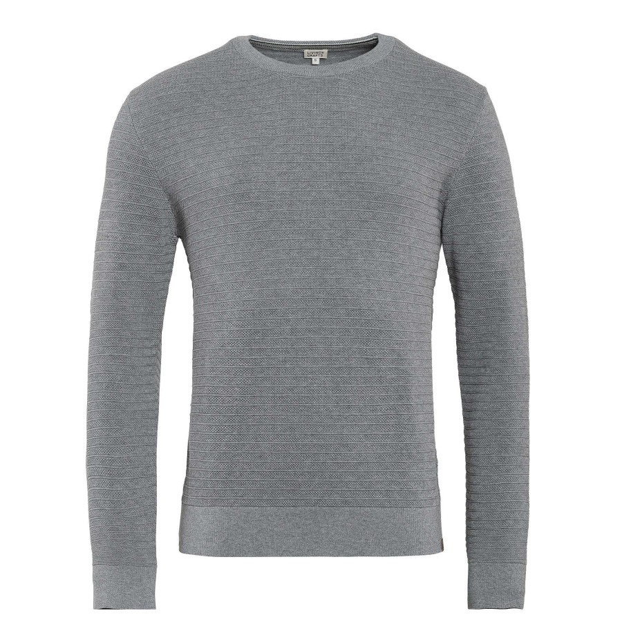 Knitwear & Sweatshirts | LIVING CRAFTS Pietro | Sweater Grey Melange