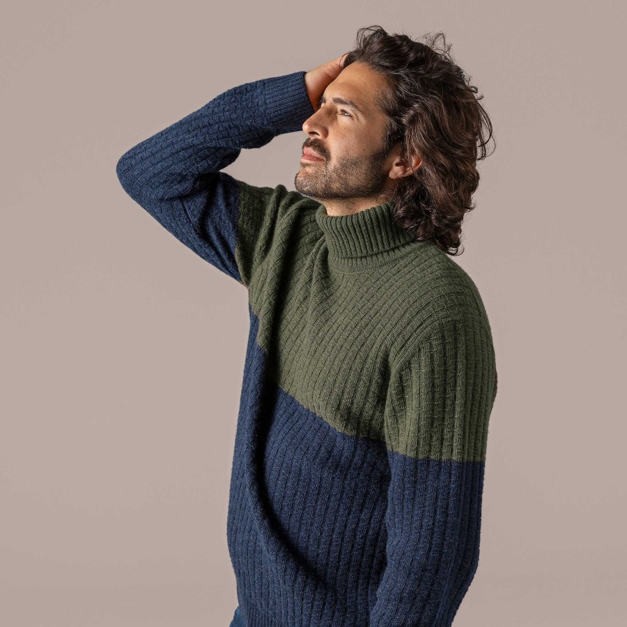 Knitwear & Sweatshirts | LIVING CRAFTS Patrizio | Turtleneck-Sweater Midnight