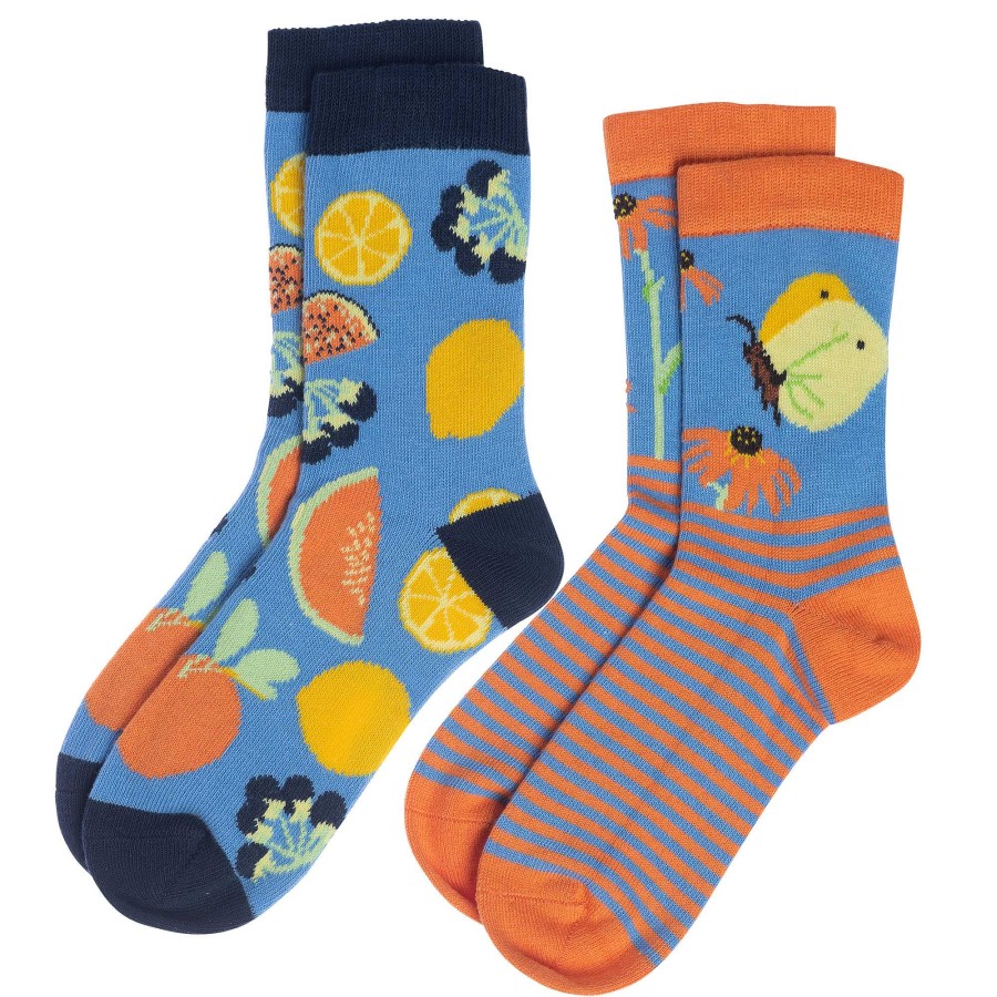 Socks & Tights | LIVING CRAFTS Bear | Socks, Pack Of 2 Delicious Fruits