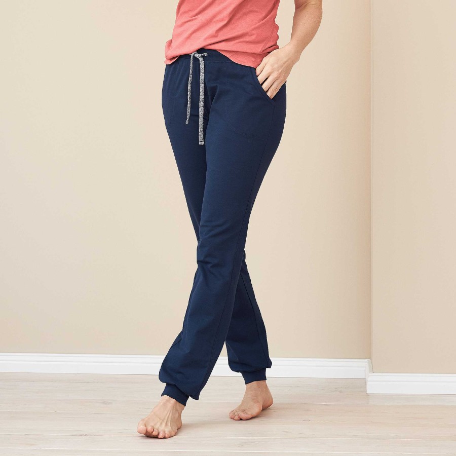 Homewear | LIVING CRAFTS Bea | Casual Trousers Navy