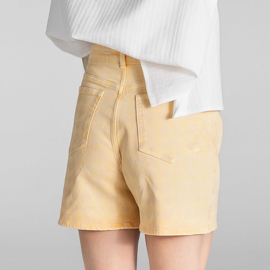 Jeans & Trousers | LIVING CRAFTS Truestory Bontje | Denim Shorts Yellow