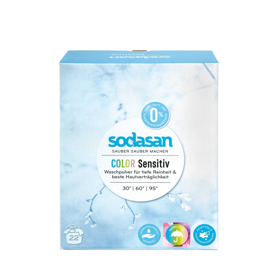 Detergent | LIVING CRAFTS Sodasan | Color Washing Powder, Sensitive Rs' Class='Colorselect'