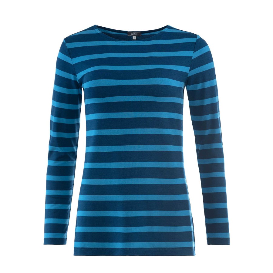 Shirts & Tops | LIVING CRAFTS Hillary | Long-Sleeved Shirt Nordic Fjord/Blue