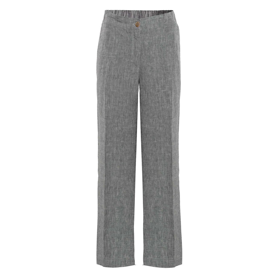 Jeans & Trousers | LIVING CRAFTS Ophelia | Linen Pants Salt And Pepper