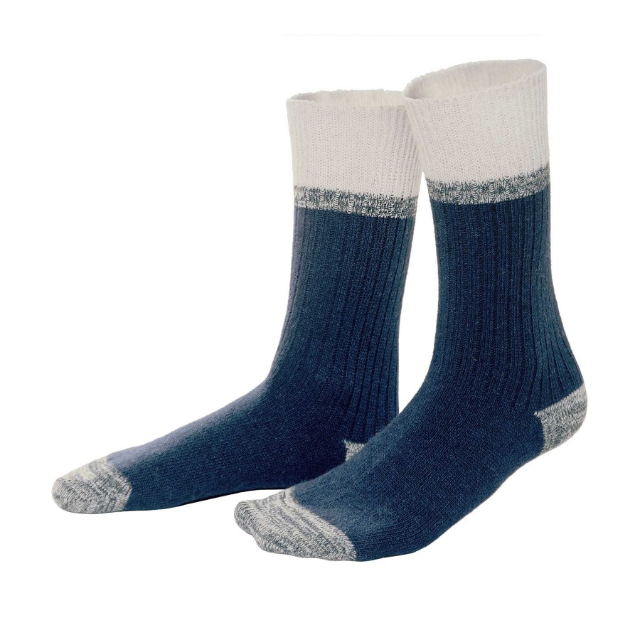 Socks | LIVING CRAFTS Patrice | Socks Ink Blue/Natural