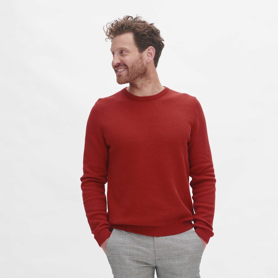 Knitwear & Sweatshirts | LIVING CRAFTS Lionel | Sweater Burnt Brick