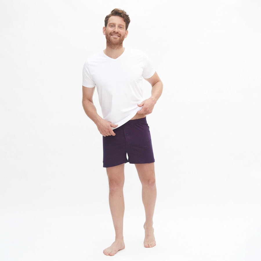 Underwear | LIVING CRAFTS Ben | Boxer Shorts, Pack Of 2 Dark Navy/Ruby