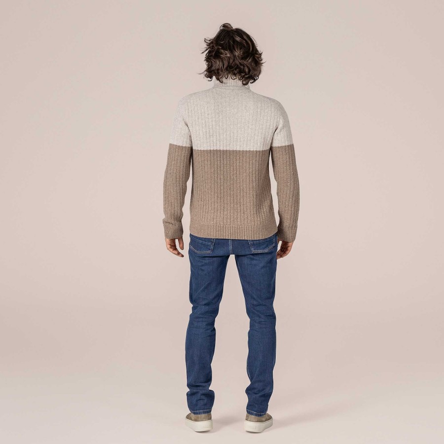 Knitwear & Sweatshirts | LIVING CRAFTS Patrizio | Turtleneck-Sweater Oak