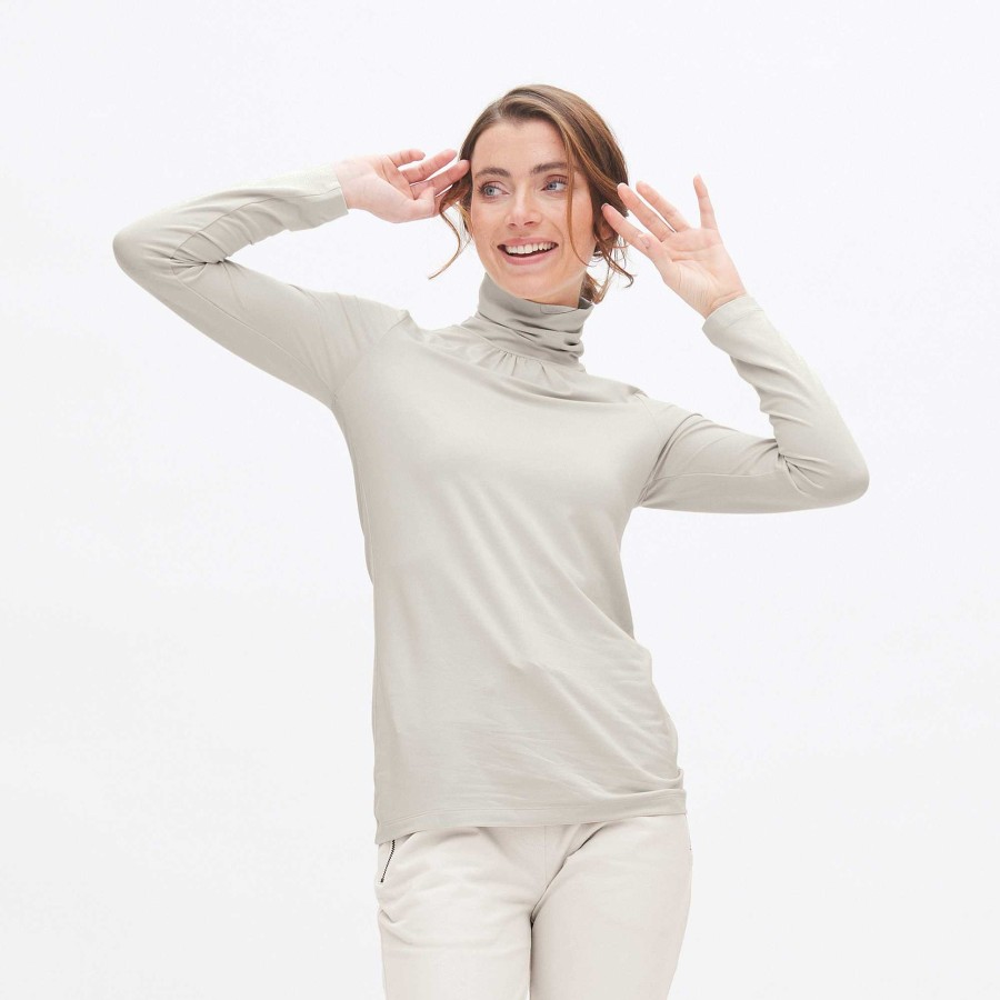 Shirts & Tops | LIVING CRAFTS Lucrezia | Turtleneck Shirt Stone Powder