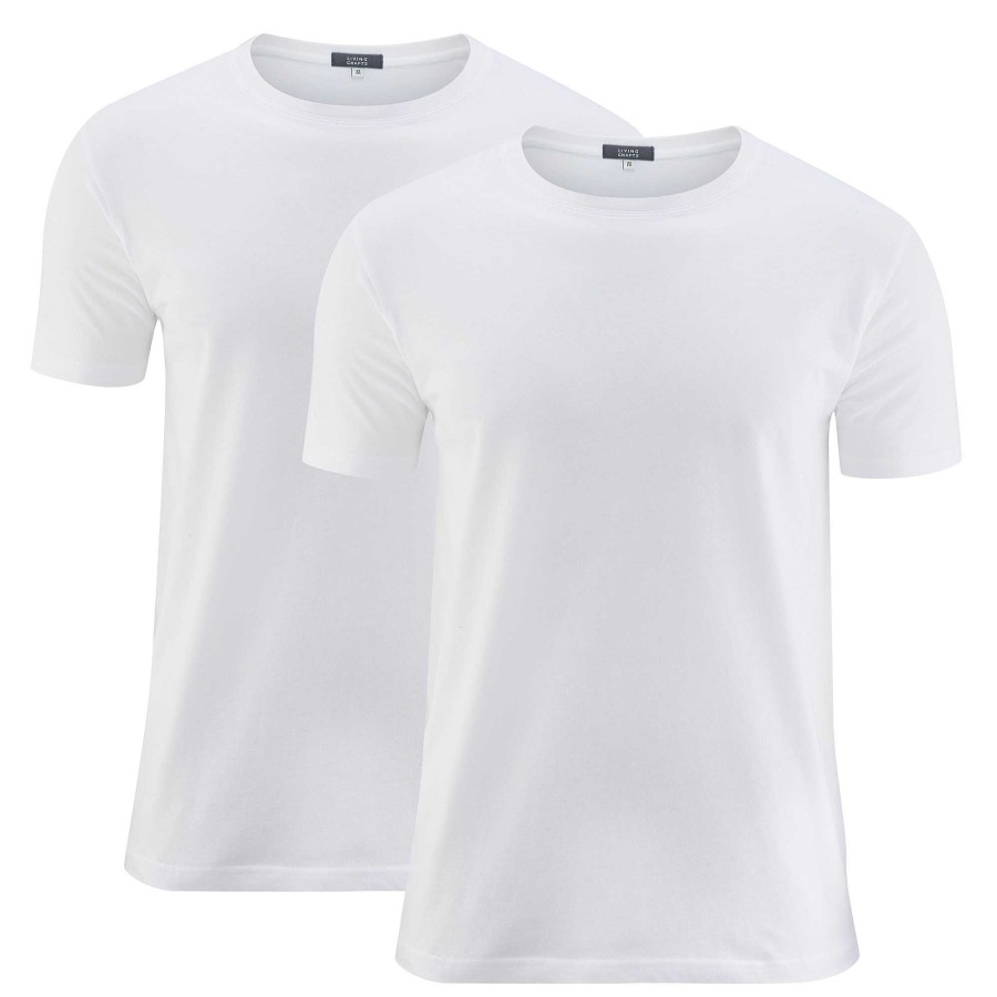 T-Shirts & Polo Shirts | LIVING CRAFTS Fabian | T-Shirt, Pack Of 2 White