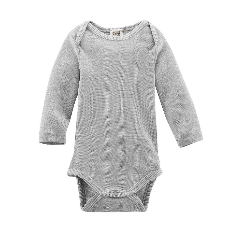 Bodys & Romper Suits | LIVING CRAFTS Living Crafts | Long-Sleeved Body Grey Melange