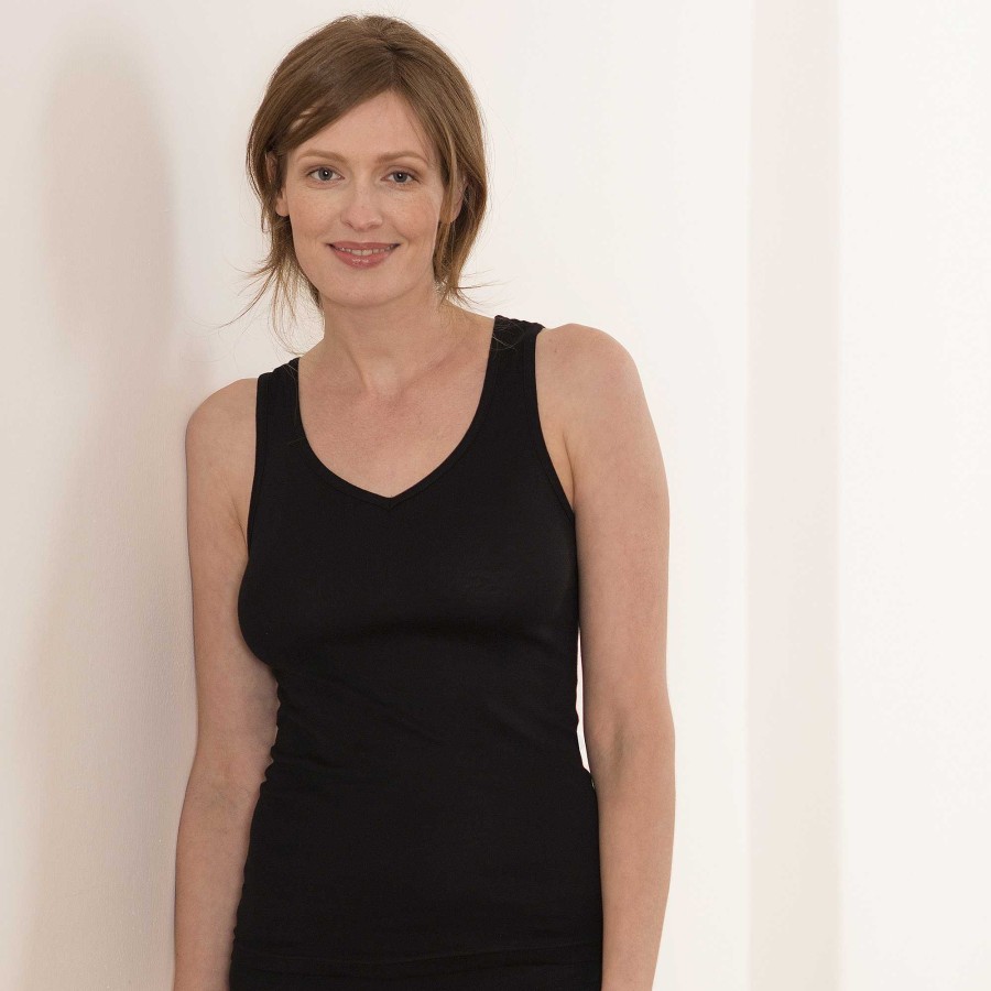 Shirts & Tops | LIVING CRAFTS Janine | V-Neck Vest Black