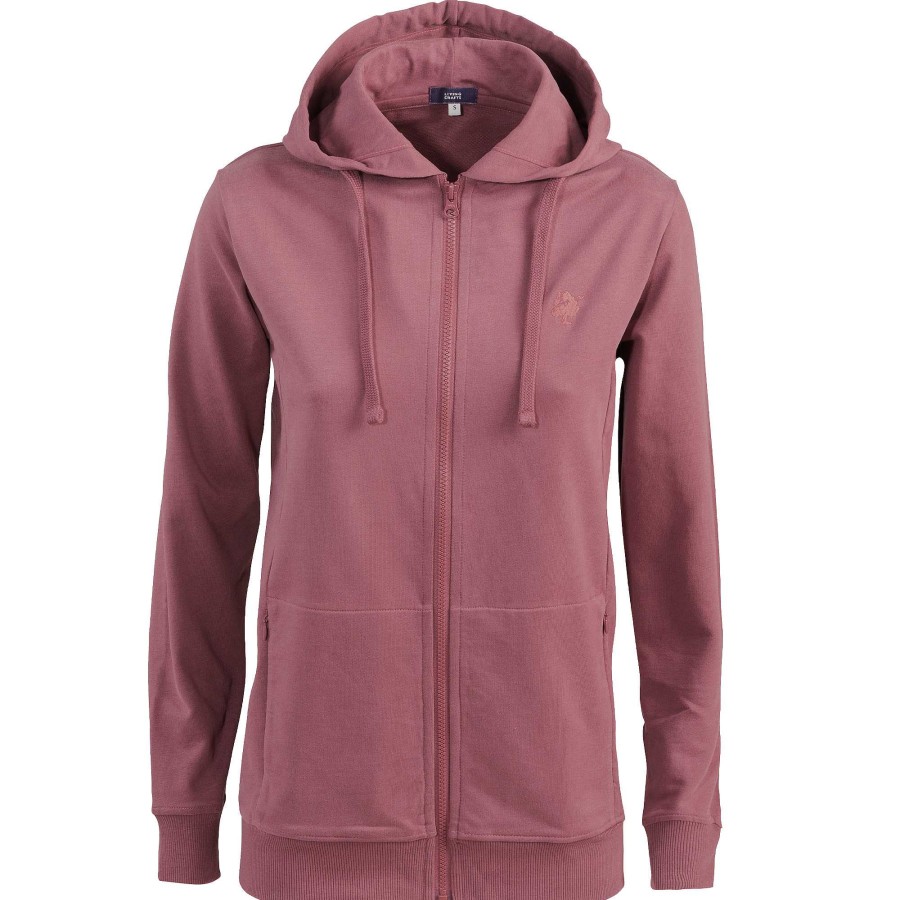 Homewear | LIVING CRAFTS Lamina | Hoodie Jacket Marsala