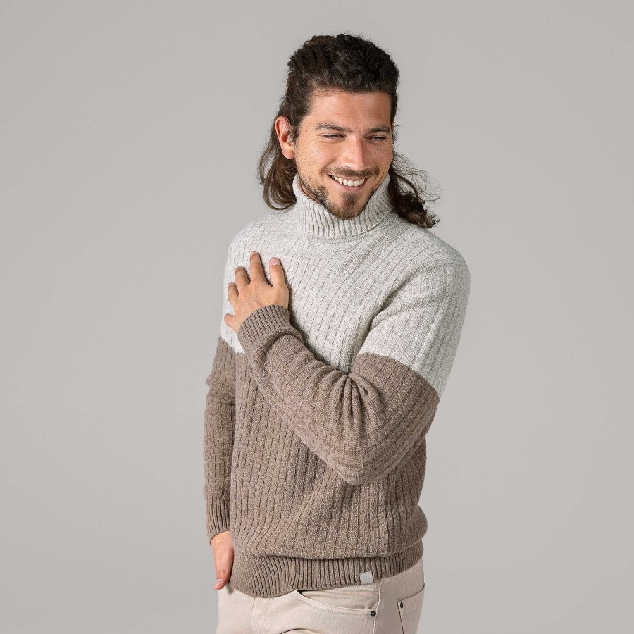 Knitwear & Sweatshirts | LIVING CRAFTS Patrizio | Turtleneck-Sweater Oak