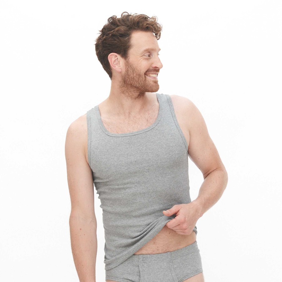 Underwear | LIVING CRAFTS Joseph | Vest Grey Melange