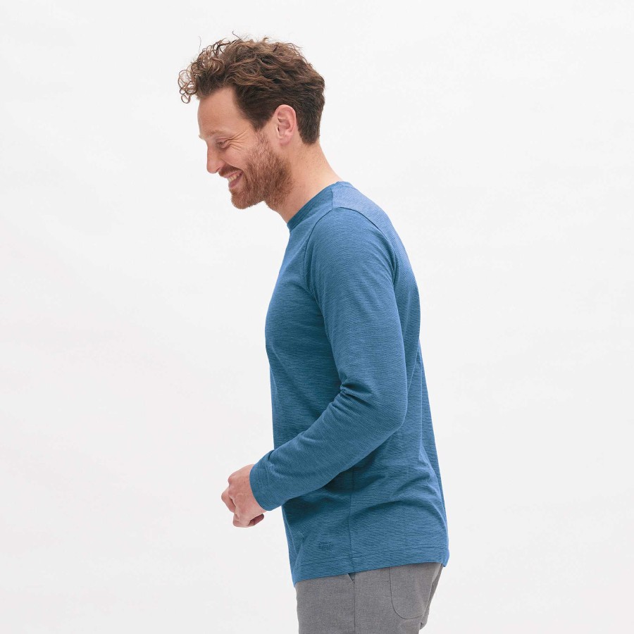 Knitwear & Sweatshirts | LIVING CRAFTS Noah | Long-Sleeved Shirt Retro Blue