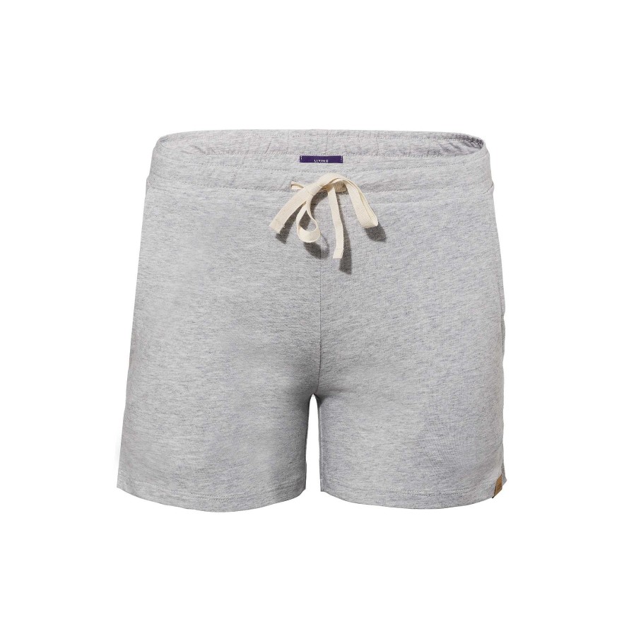 Pyjamas | LIVING CRAFTS Mila | Sleep Shorts Grey Melange