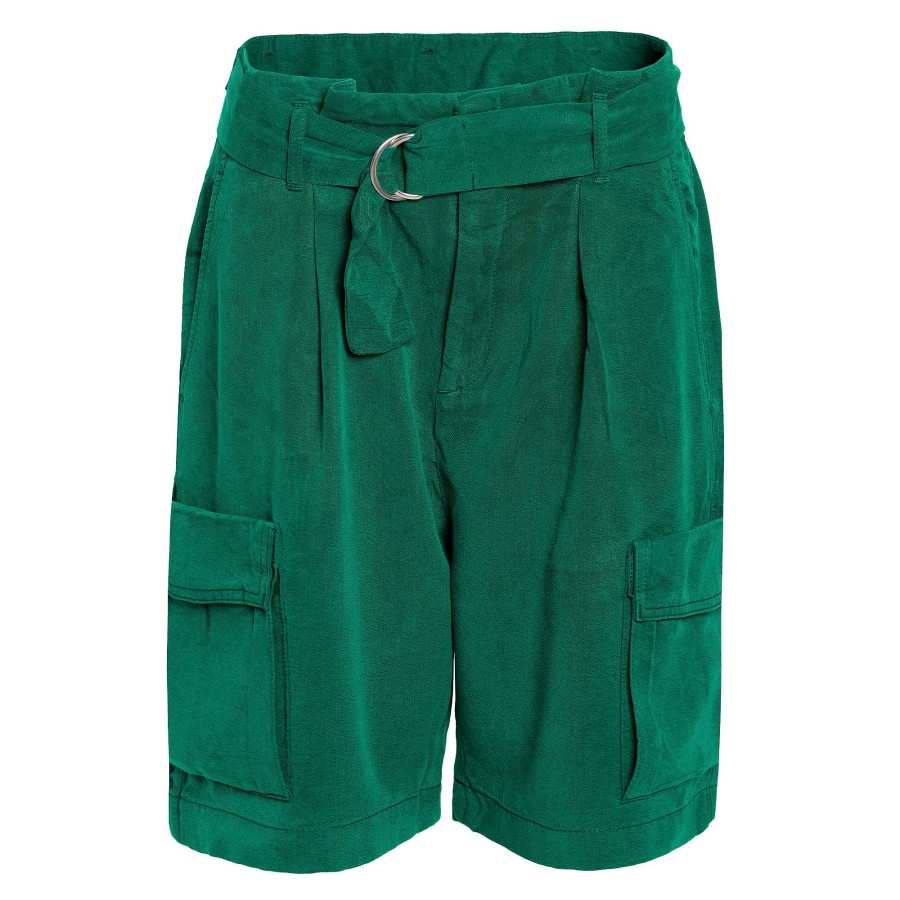 Jeans & Trousers | LIVING CRAFTS Runa | Bermuda Botanical Green