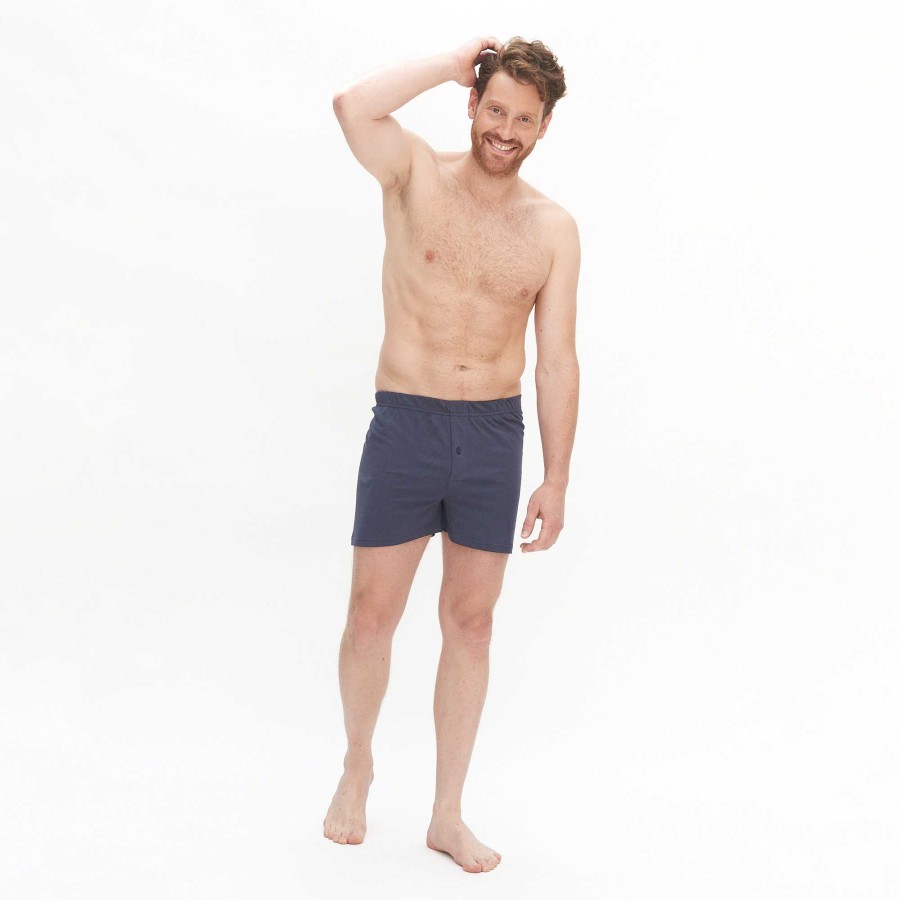 Underwear | LIVING CRAFTS Ben | Boxer Shorts Navy Graphite