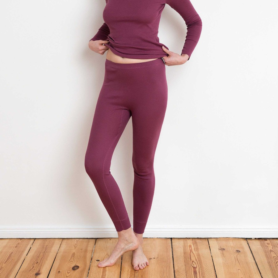 Underwear | LIVING CRAFTS Jessica | Long Johns Dark Rose