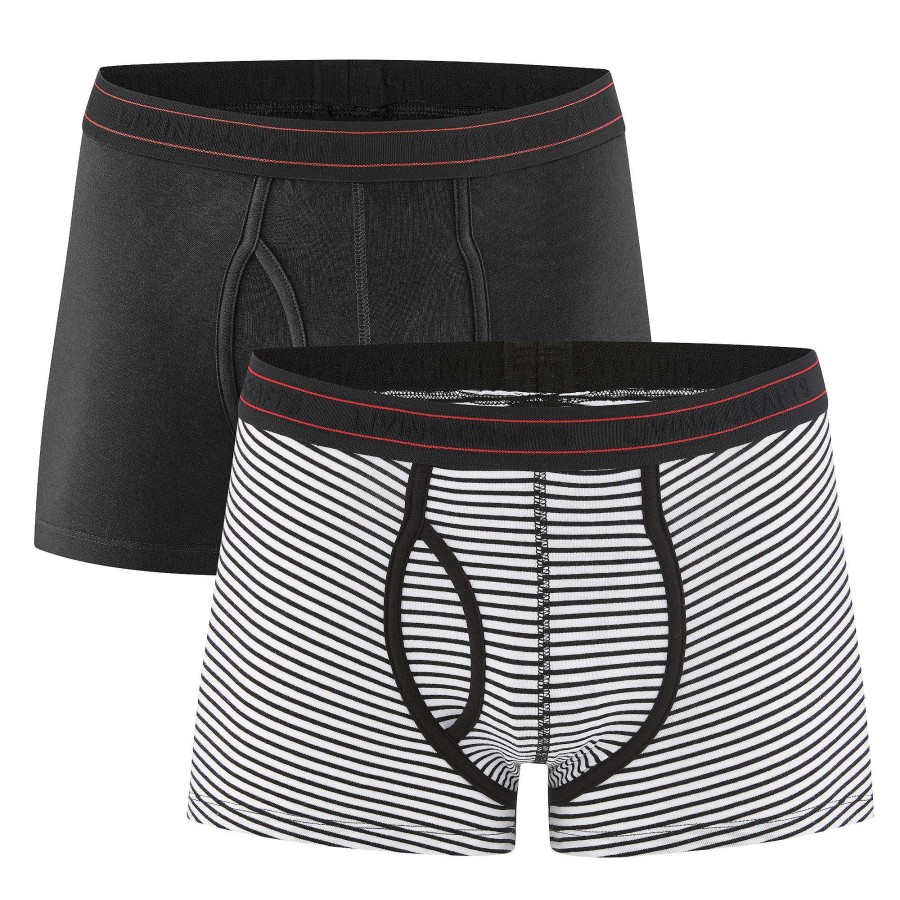 Underwear | LIVING CRAFTS Apollo | Pants, Pack Of 2 Black/Natural