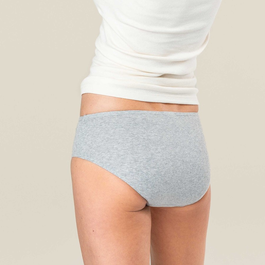 Underwear | LIVING CRAFTS Rasina | Briefs, Pack Of 2 Grey Melange