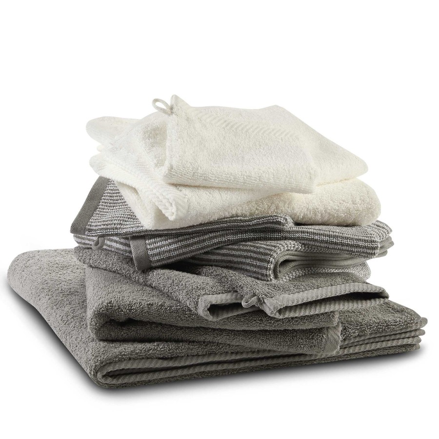 Bathroom & Spa | LIVING CRAFTS Barcelona | Guest Towel Cashmere/Natural Striped