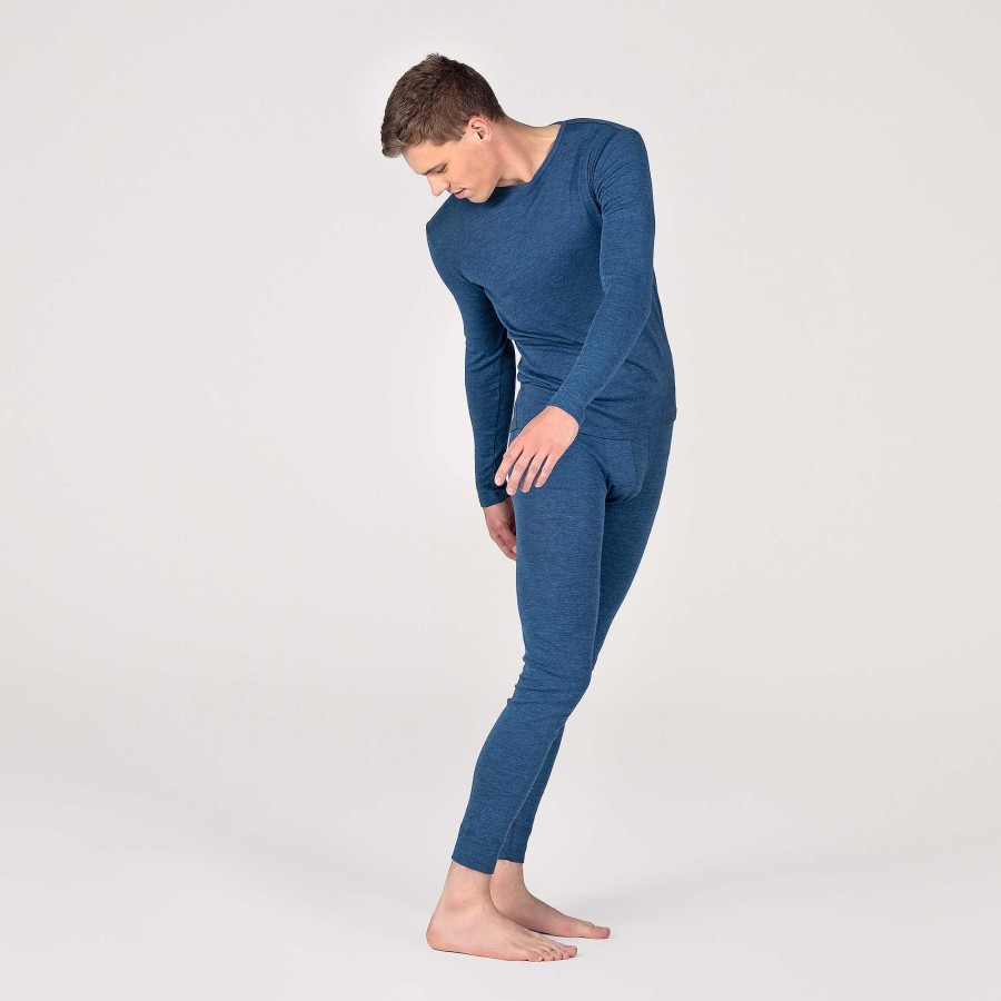 Underwear | LIVING CRAFTS Liam | Long-Sleeved Shirt Mid Blue