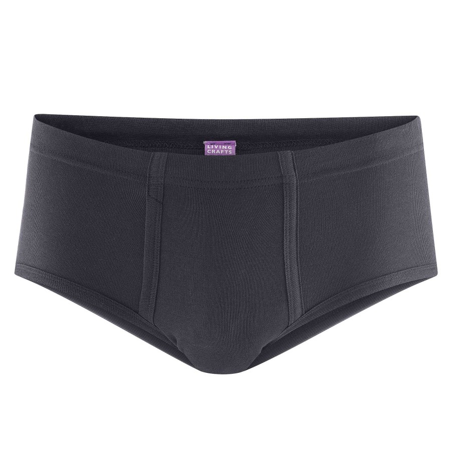 Underwear | LIVING CRAFTS Julius | Open Fly Briefs Navy Graphite