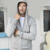 Homewear | LIVING CRAFTS Cameron | Hoodie Jacket Grey Melange