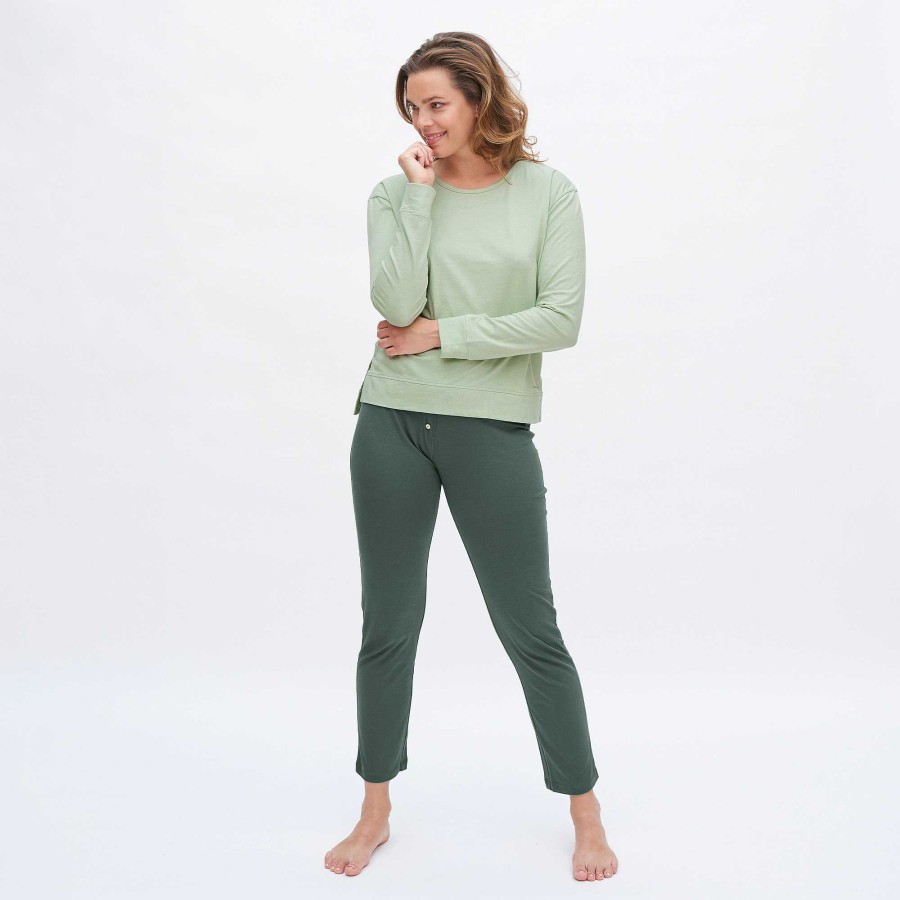 Pyjamas | LIVING CRAFTS Carol | Sleep Trousers Silver Pine