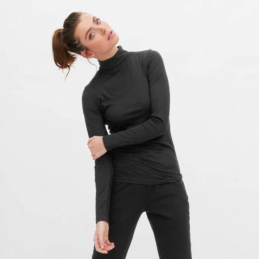 Knitwear & Sweatshirts | LIVING CRAFTS Nia | Turtleneck Shirt Black