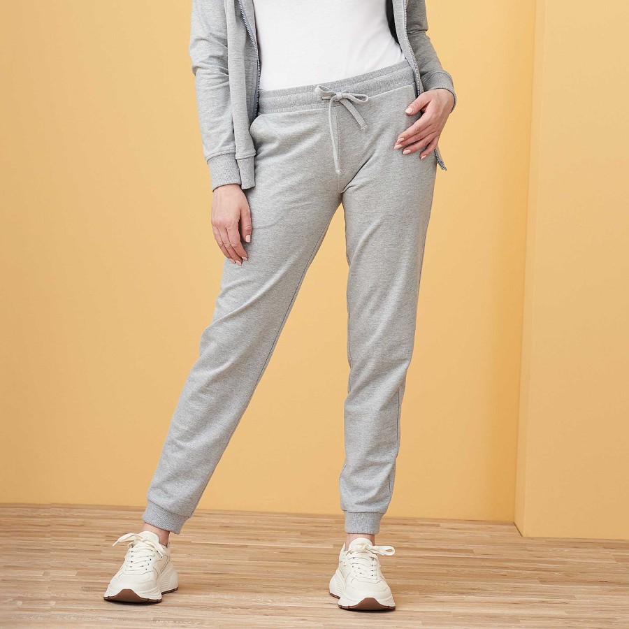 Homewear | LIVING CRAFTS Lavinia | Sweat Pants Grey Melange