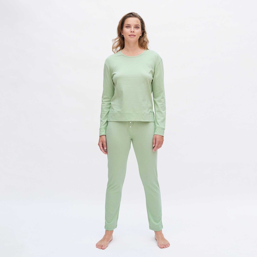 Homewear | LIVING CRAFTS Nicci | Sleep Shirt Misty Green