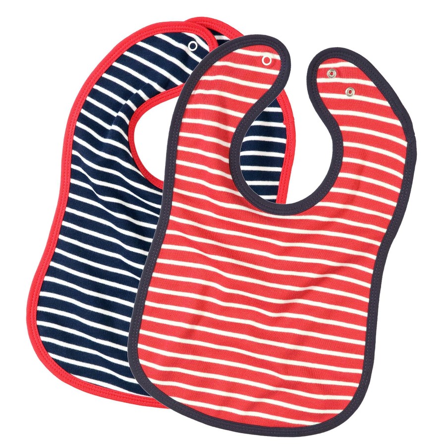 Accessories | LIVING CRAFTS Living Crafts | Bib, Pack Of 2 Blue/Red