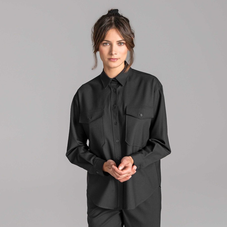 Blouses & Tunics | LIVING CRAFTS Truestory Alix | Utility Shirt Black