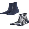 Socks & Tights | LIVING CRAFTS Alexis | Socks, Pack Of 2 Navy/White