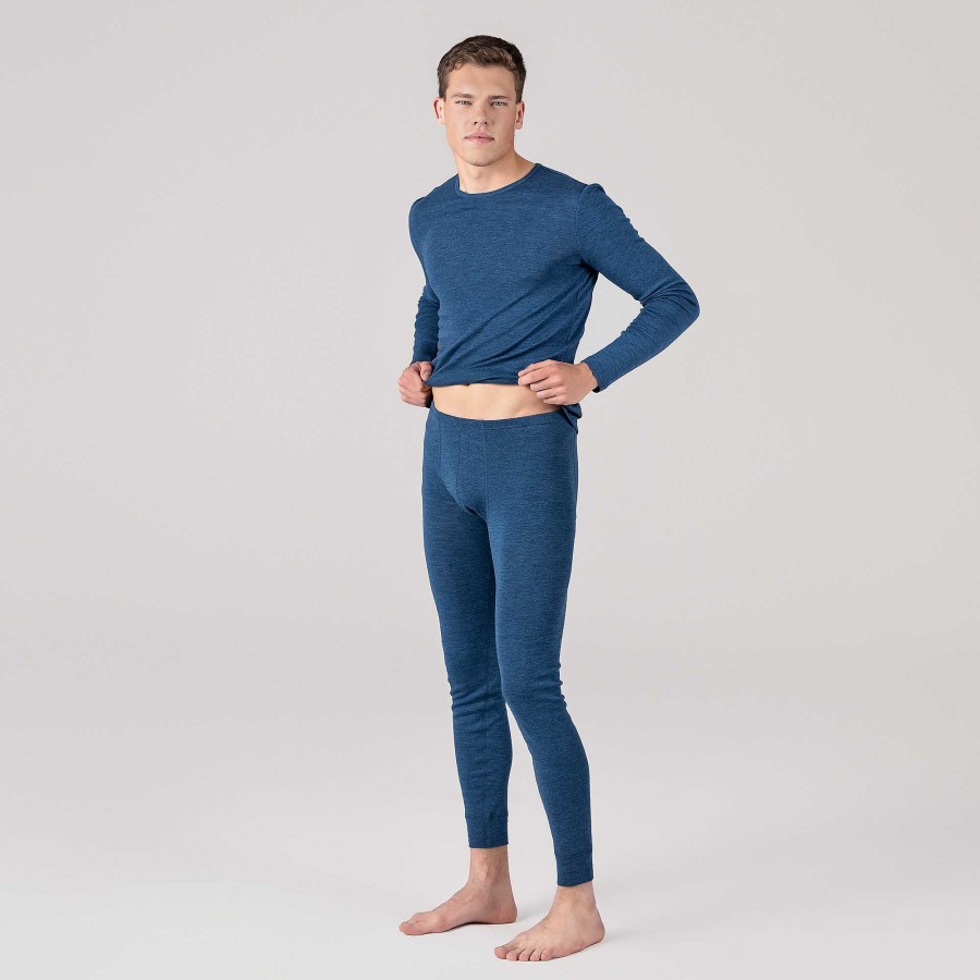 Functional Underwear | LIVING CRAFTS Linus | Long Johns Mid Blue