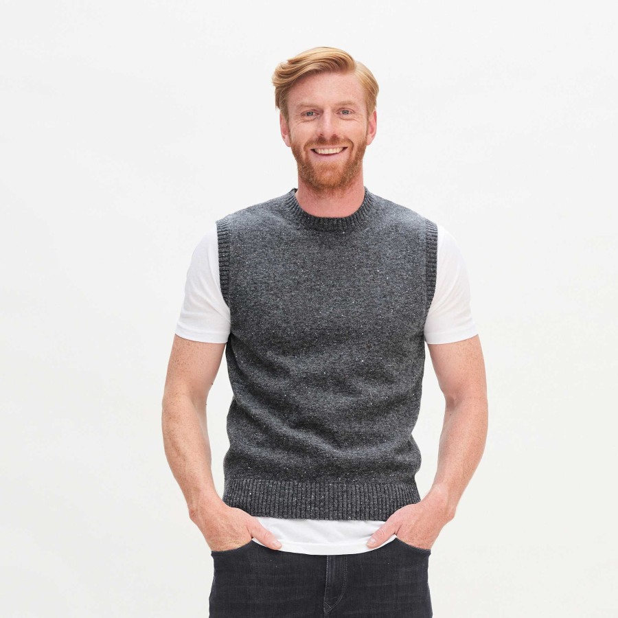 Knitwear & Sweatshirts | LIVING CRAFTS Niam | Vest Smoke