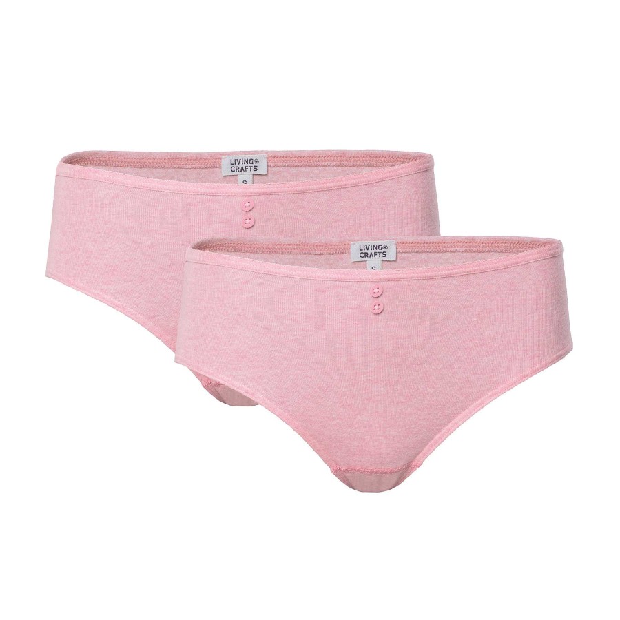 Underwear | LIVING CRAFTS Rasina | Briefs, Pack Of 2 Rose Melange