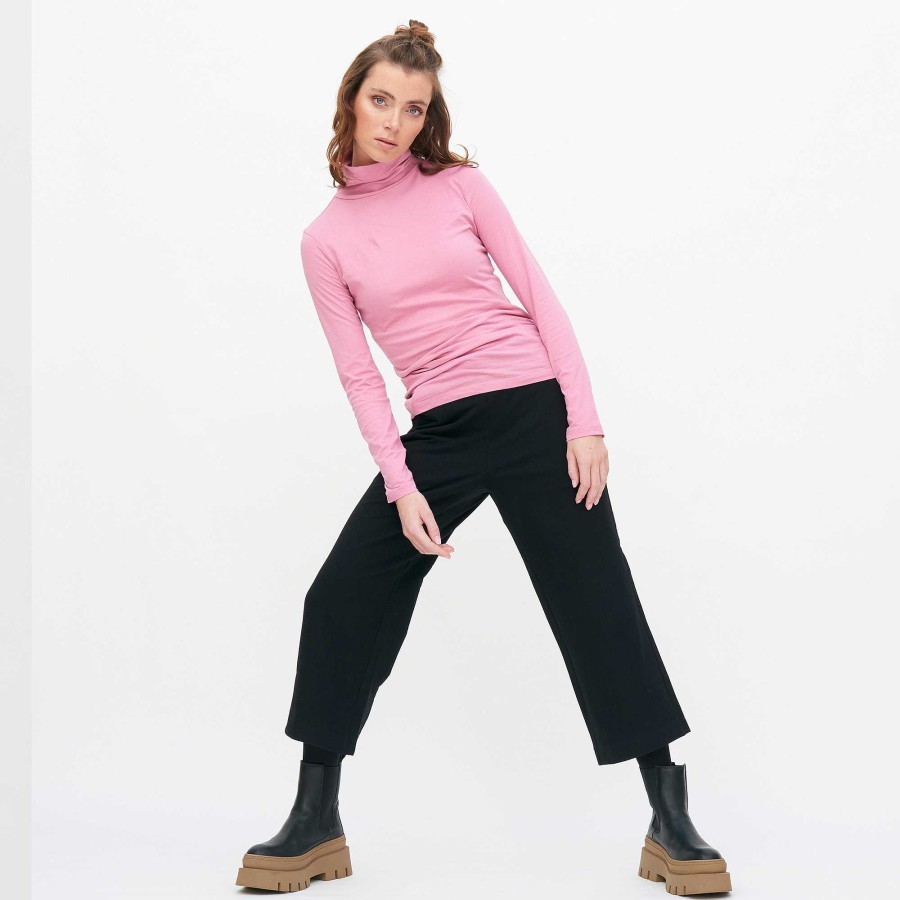 Knitwear & Sweatshirts | LIVING CRAFTS Nia | Turtleneck Shirt Dusty Rose