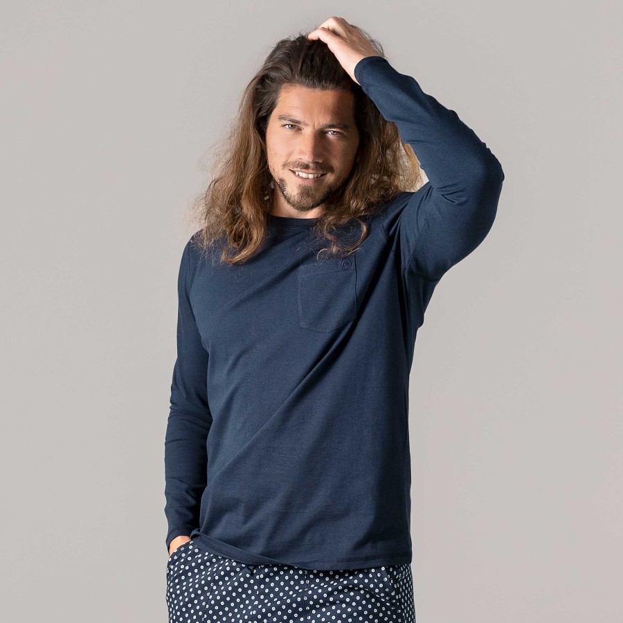 Pyjamas & Nightshirts | LIVING CRAFTS Felix | Sleep Shirt Navy