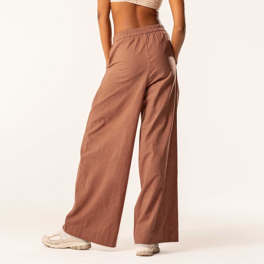 Jeans & Trousers | LIVING CRAFTS Truestory Duyen | Wide Leg Trousers Brown