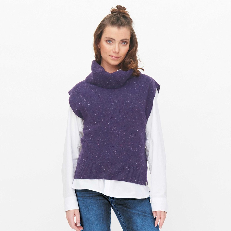 Knitwear & Sweatshirts | LIVING CRAFTS Lala | Vest Plum