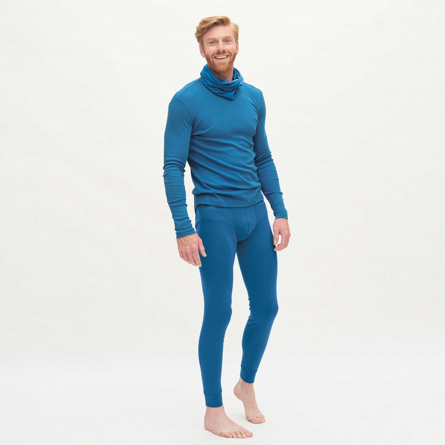 Functional Underwear | LIVING CRAFTS Linus | Long Johns Retro Blue